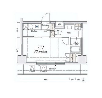 東京都台東区清川２丁目 賃貸マンション 1K