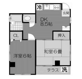 東京都荒川区荒川５丁目 賃貸マンション 2DK