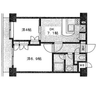 東京都荒川区東日暮里３丁目 賃貸マンション 2DK