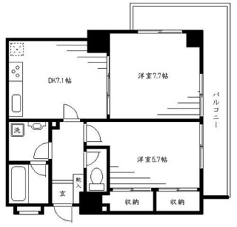 東京都荒川区西日暮里１丁目 賃貸マンション 2DK