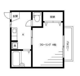 東京都台東区谷中２丁目 賃貸アパート 1K