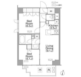 東京都荒川区西日暮里６丁目 賃貸マンション 2LDK